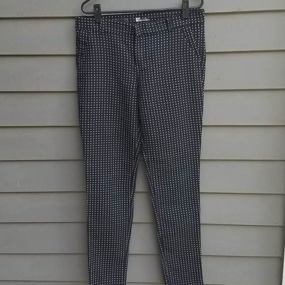 Kut from the Kloth Black White print Trousers size 8 - Picture 1 of 9